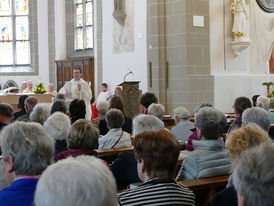 Feierlicher Gründungsgottesdienst der Pfarrei St. Heimerad (Foto: Karl-Franz Thiede)